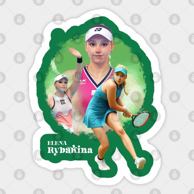 Elena Rybakina cartoon Sticker by BAJAJU